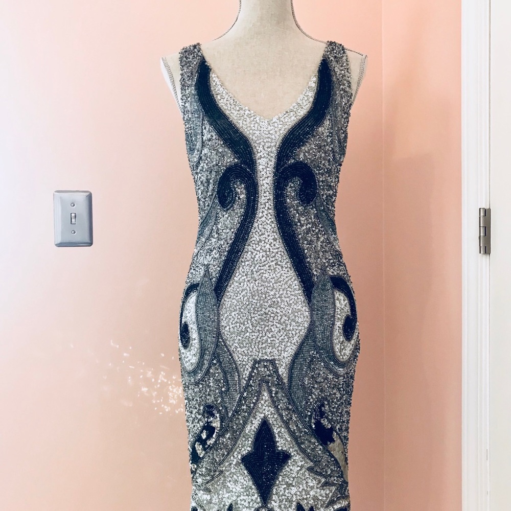 Unique Sequin Gatsby New Years Dress